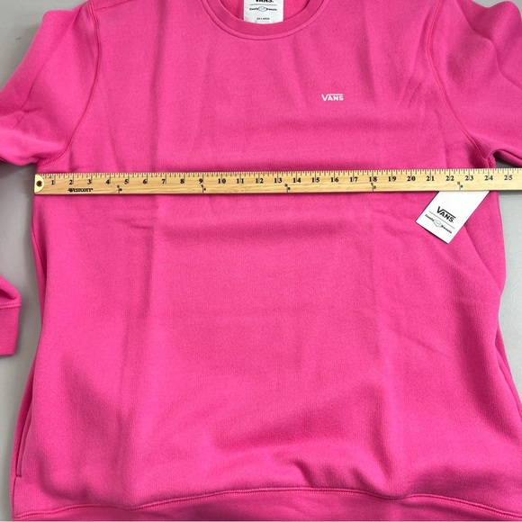 Vans ComfyCush Crewneck Sweatshirt Size XXL Barbiecore Shocking Pink w/ Pockets - Picture 5 of 7